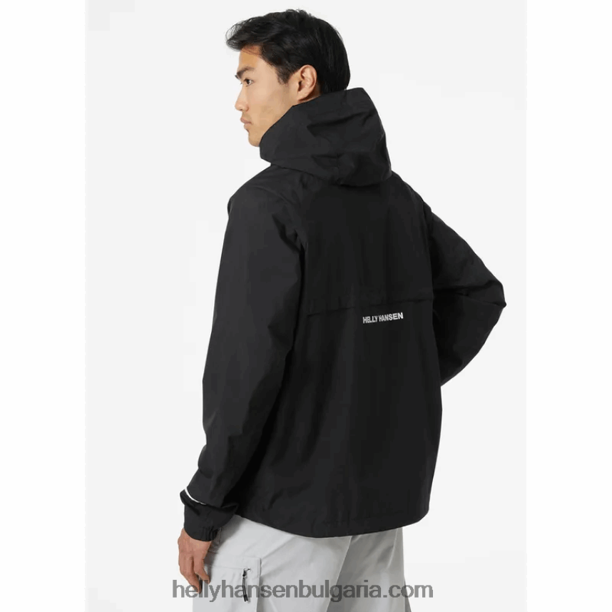 мъже мъжко бързо яке за дъжд 80V22D253 черен Helly-Hansen