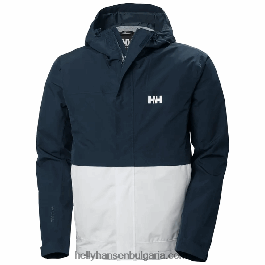 мъже мъжко яке от флекс за дъжд 80V22D255 военноморски флот Helly-Hansen