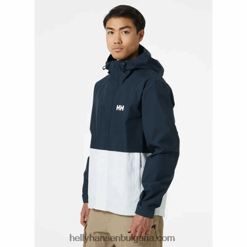 мъже мъжко яке от флекс за дъжд 80V22D255 военноморски флот Helly-Hansen