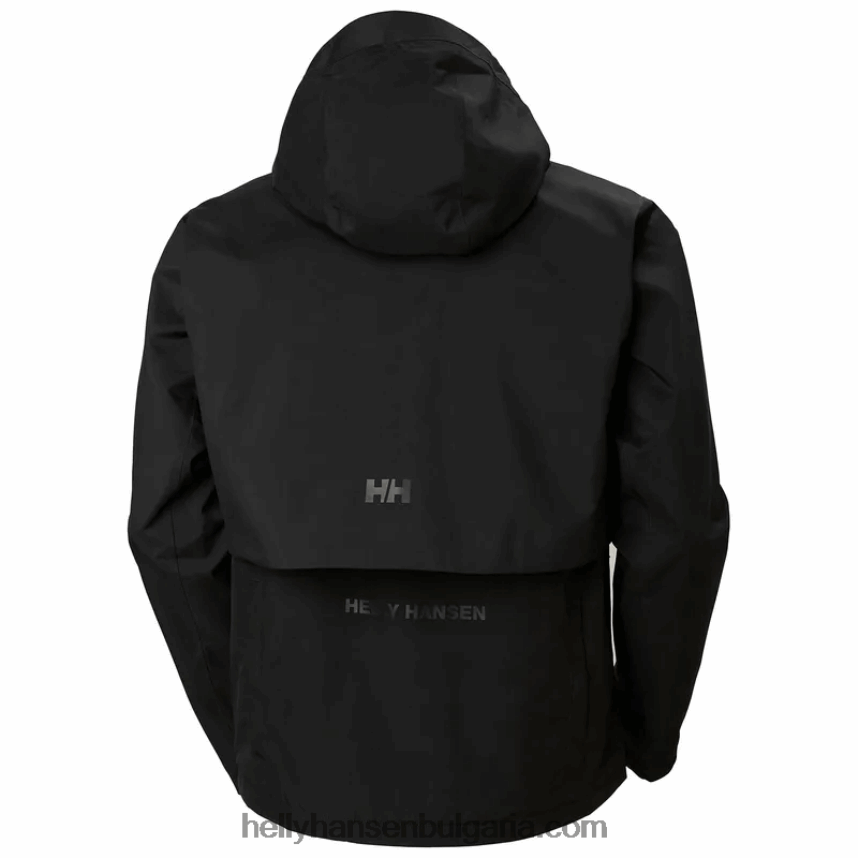 мъже мъжко флекс модулно яке за дъжд 80V22D257 черен Helly-Hansen