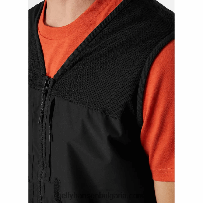 мъже мъжко флекс модулно яке за дъжд 80V22D257 черен Helly-Hansen