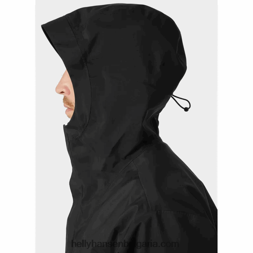 мъже мъжко флекс модулно яке за дъжд 80V22D257 черен Helly-Hansen