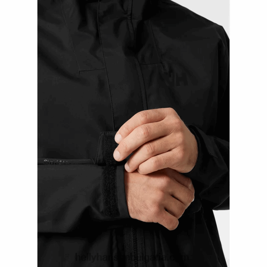 мъже мъжко флекс модулно яке за дъжд 80V22D257 черен Helly-Hansen