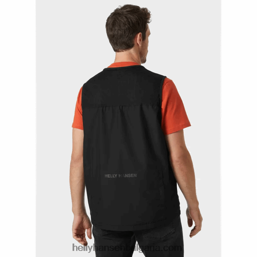 мъже мъжко флекс модулно яке за дъжд 80V22D257 черен Helly-Hansen