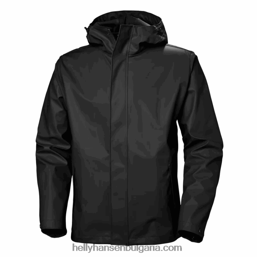 мъже мъжко дъждовно яке от мъх 80V22D264 черен Helly-Hansen