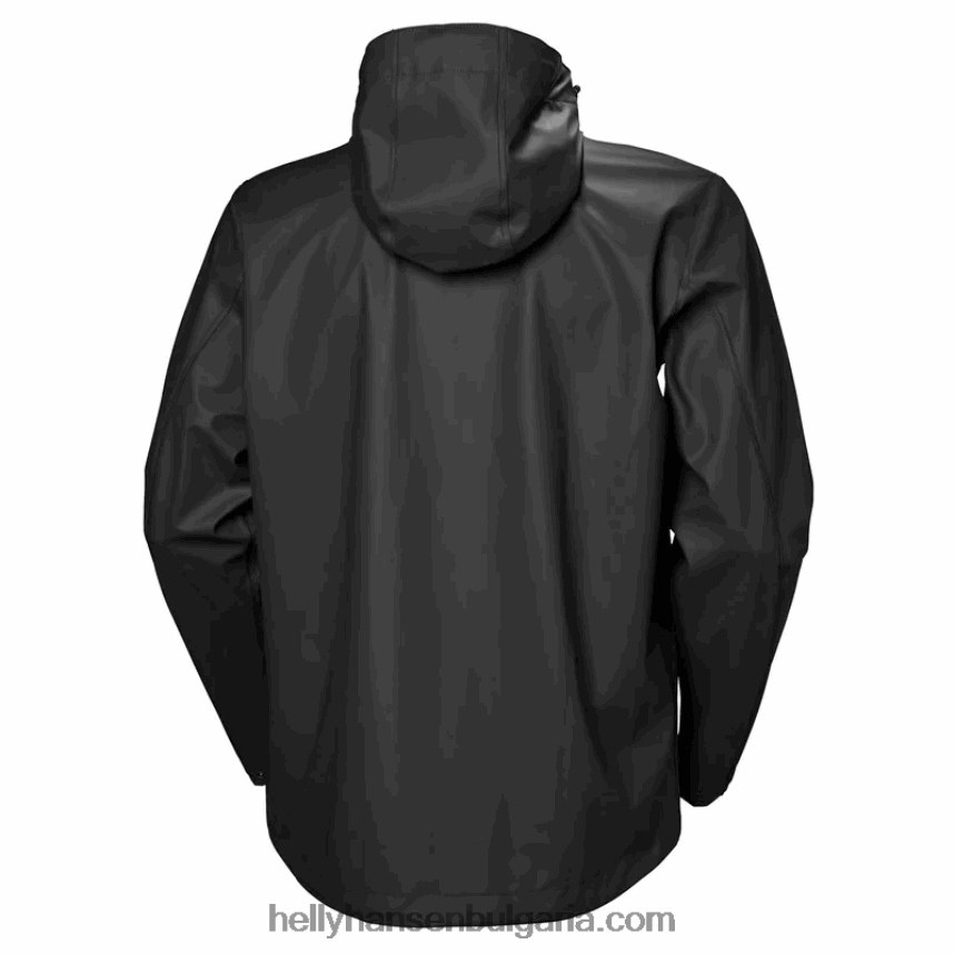мъже мъжко дъждовно яке от мъх 80V22D264 черен Helly-Hansen