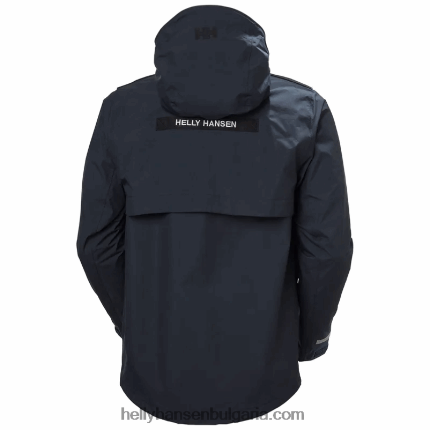 мъже мъжко патрулно яке за дъжд 80V22D277 военноморски флот Helly-Hansen