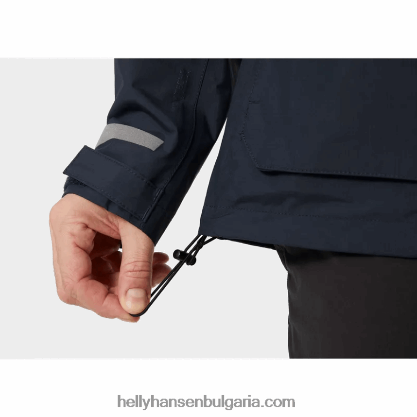 мъже мъжко патрулно яке за дъжд 80V22D277 военноморски флот Helly-Hansen