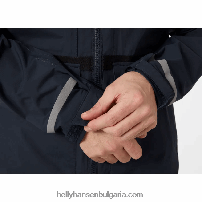 мъже мъжко патрулно яке за дъжд 80V22D277 военноморски флот Helly-Hansen