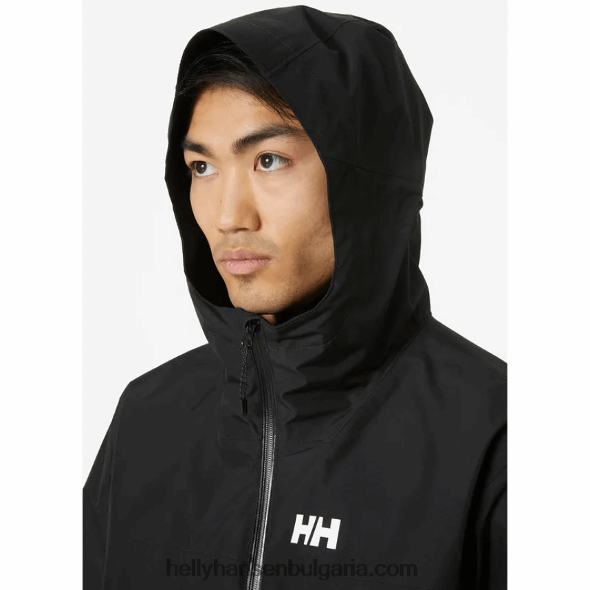 мъже мъжко активно яке с океански връзки 80V22D296 черен Helly-Hansen