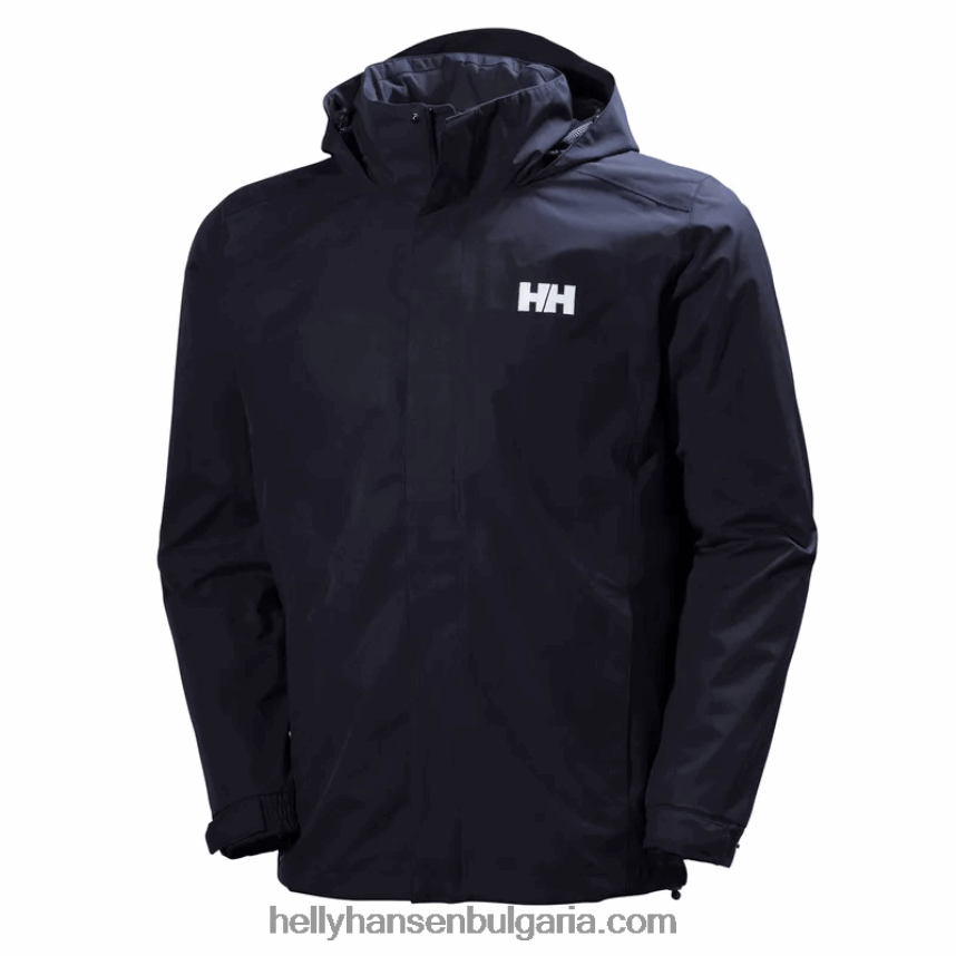 мъже мъжко водоустойчиво яке Dubliner 80V22D261 военноморски флот Helly-Hansen
