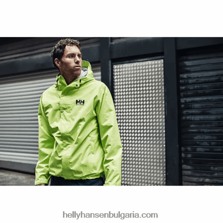 мъже мъжко яке за дъжд seven j 80V22D169 дървени въглища Helly-Hansen
