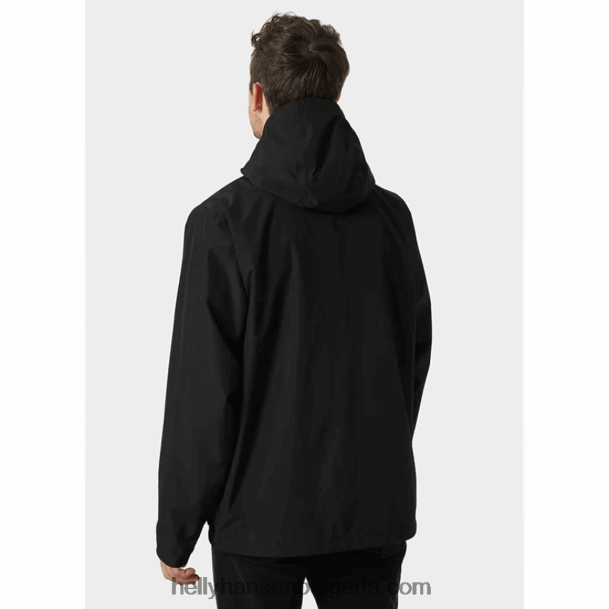 мъже мъжко t2 полезно яке за дъжд 80V22D241 черен Helly-Hansen