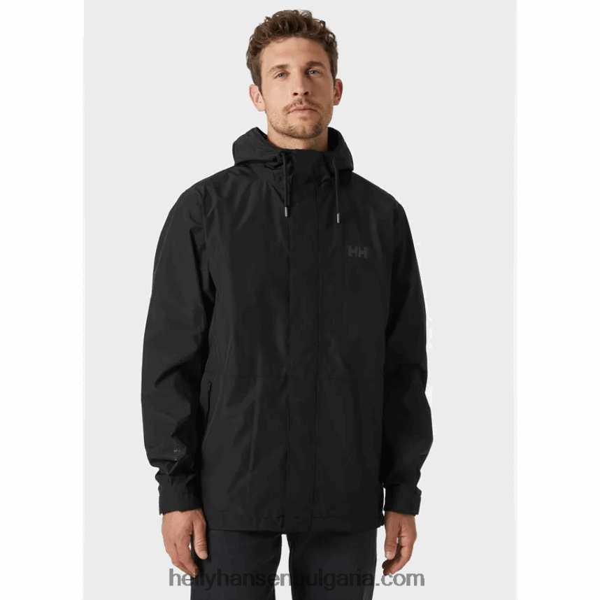 мъже мъжко дъждовно яке urb lab 80V22D245 черен Helly-Hansen