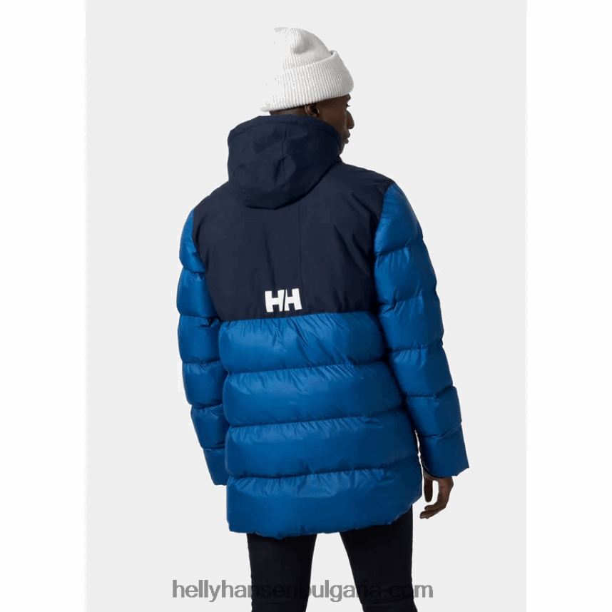 мъже мъжко активно бухнало дълго яке 80V22D354 дълбок фиорд Helly-Hansen