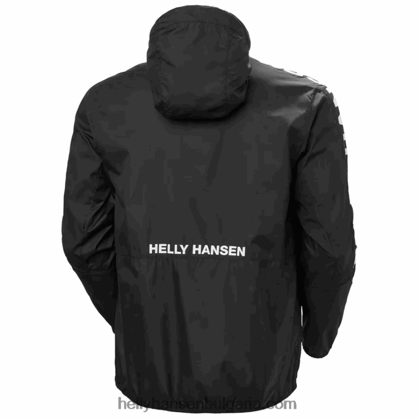 мъже мъжко активно яке за вятър 80V22D361 черен Helly-Hansen