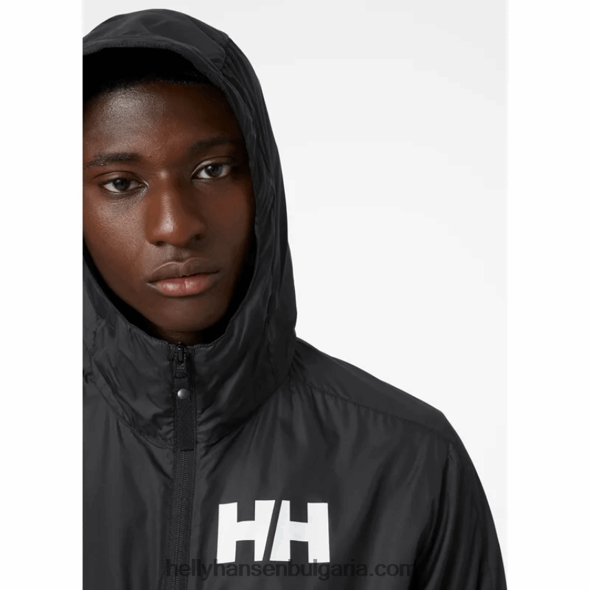 мъже мъжко активно яке за вятър 80V22D361 черен Helly-Hansen