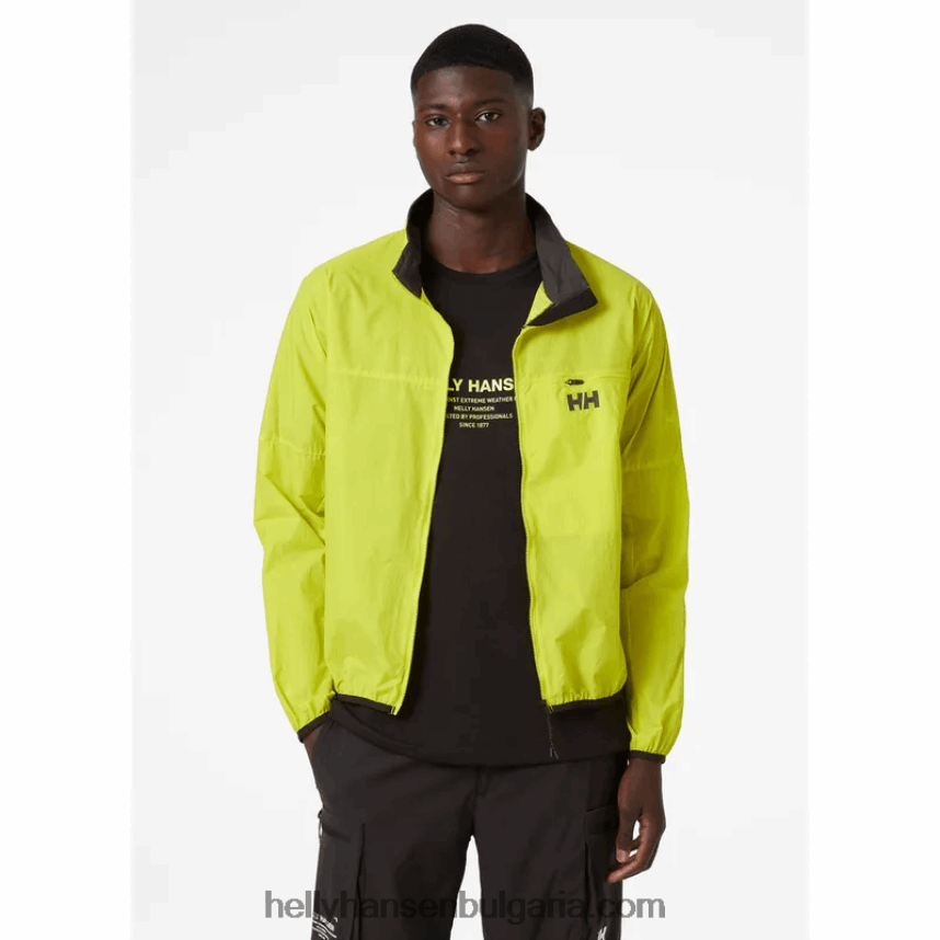 мъже мъжко яке за вятър 80V22D368 сладък лайм Helly-Hansen