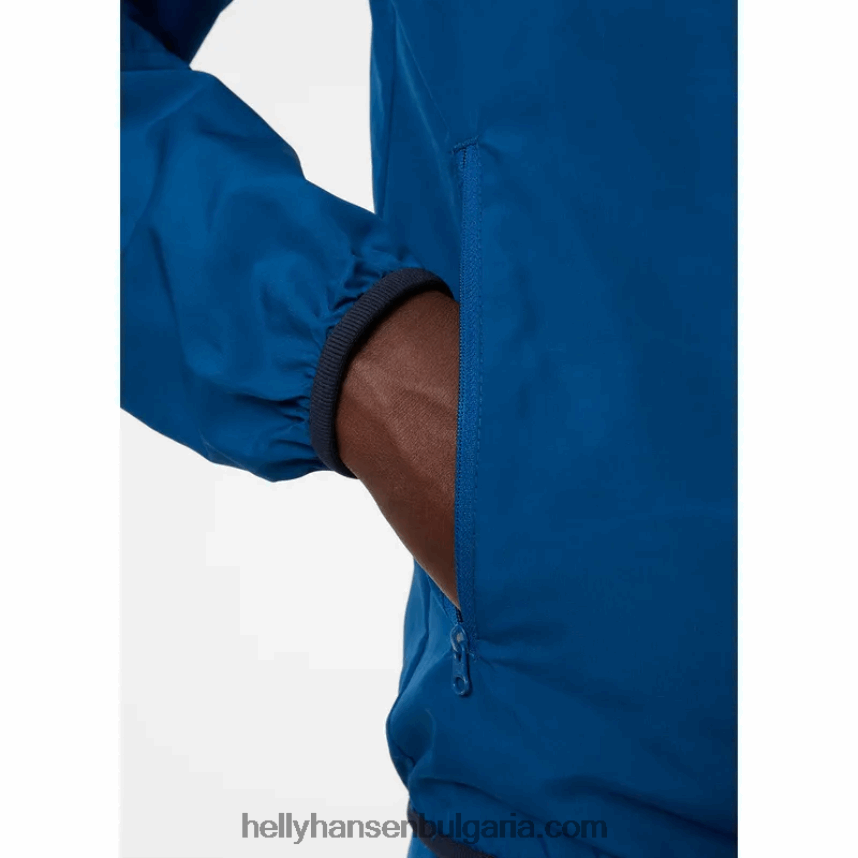 мъже мъжко леко водоустойчиво яке juell 80V22D363 дълбок фиорд Helly-Hansen