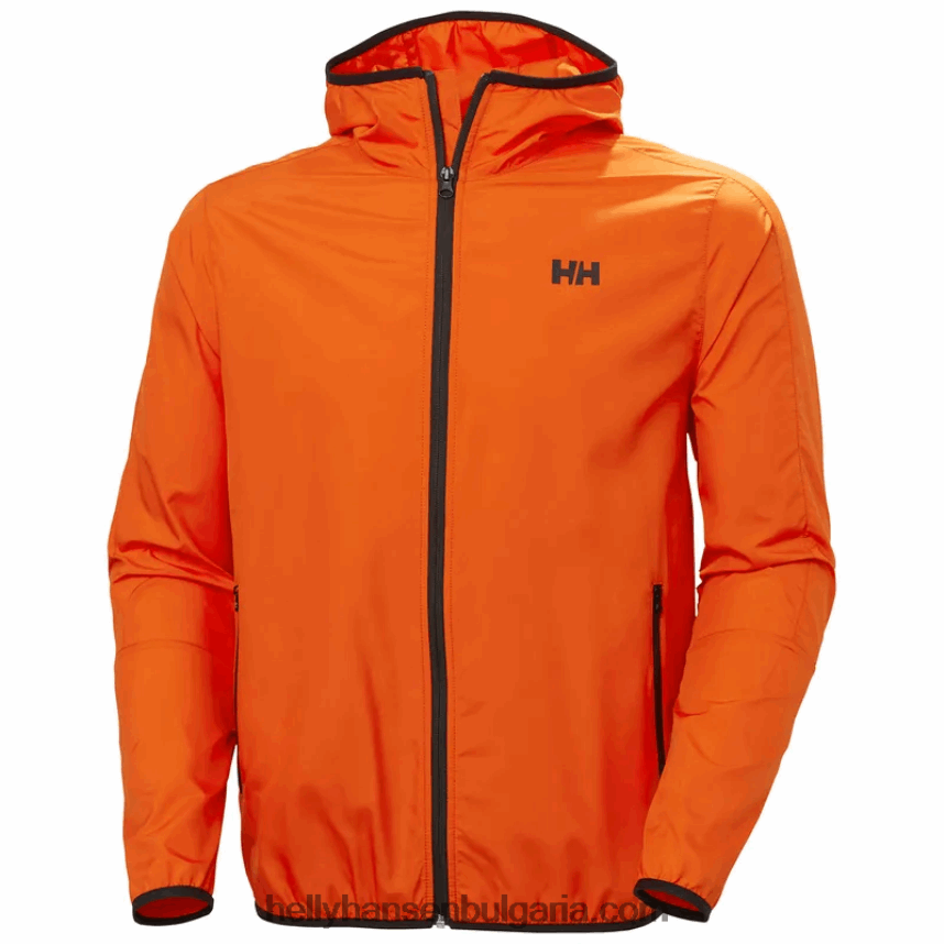 мъже мъжко леко водоустойчиво яке juell 80V22D364 патрулен оран Helly-Hansen