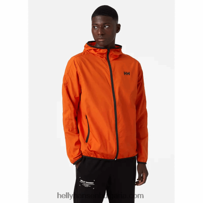 мъже мъжко леко водоустойчиво яке juell 80V22D364 патрулен оран Helly-Hansen