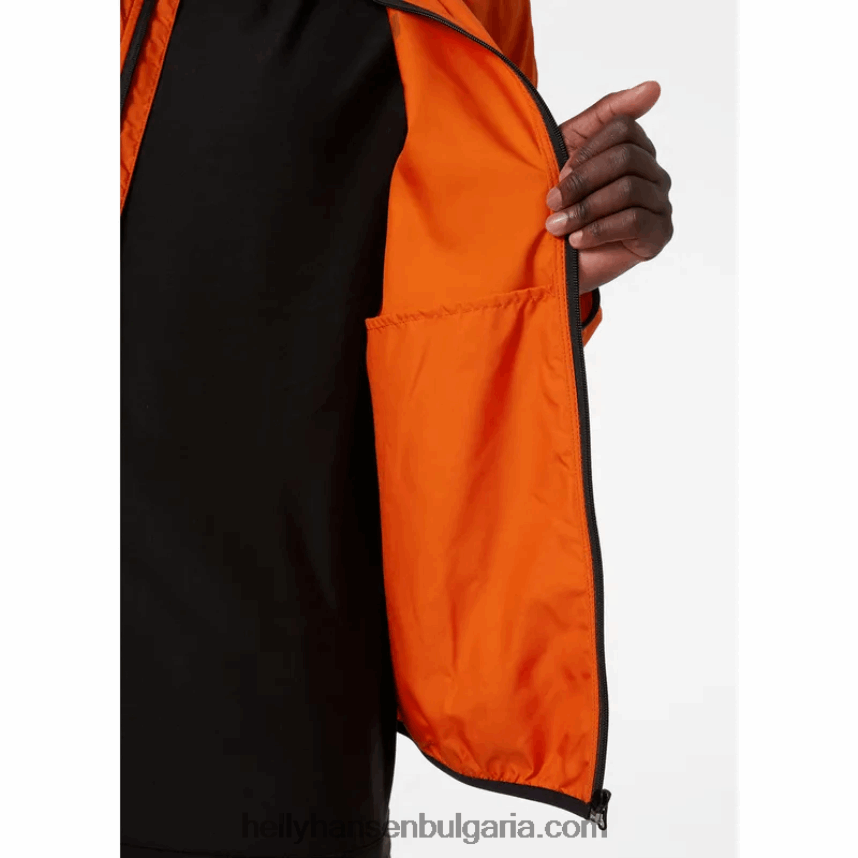 мъже мъжко леко водоустойчиво яке juell 80V22D364 патрулен оран Helly-Hansen