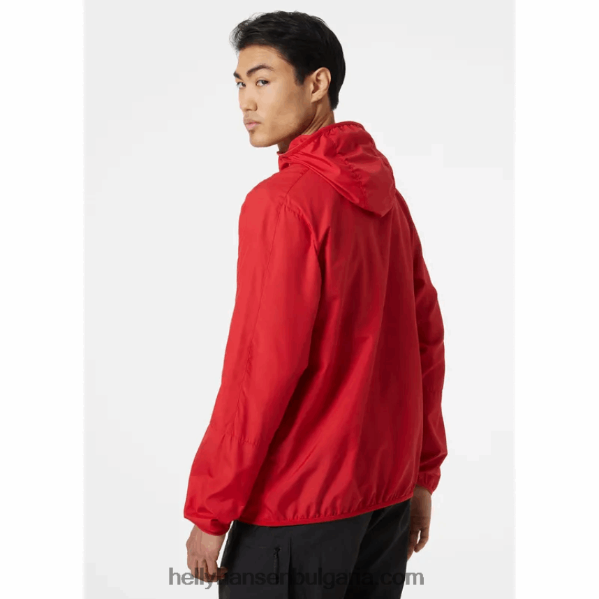 мъже мъжко леко водоустойчиво яке juell 80V22D365 червен Helly-Hansen