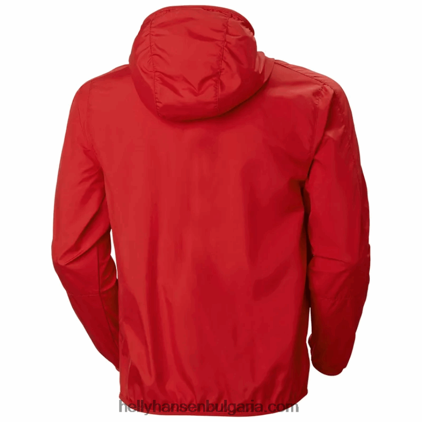 мъже мъжко леко водоустойчиво яке juell 80V22D365 червен Helly-Hansen