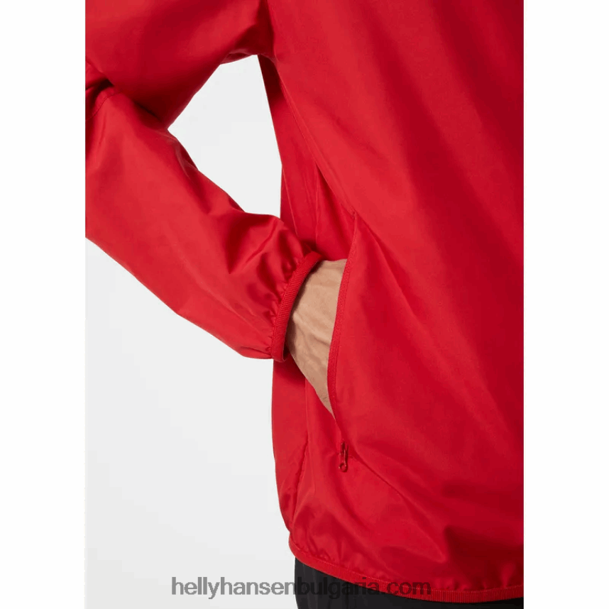 мъже мъжко леко водоустойчиво яке juell 80V22D365 червен Helly-Hansen