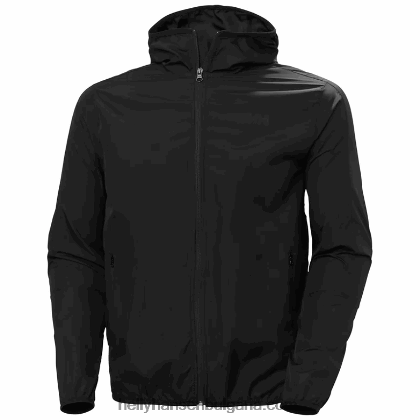 мъже мъжко леко водоустойчиво яке juell 80V22D366 черен Helly-Hansen