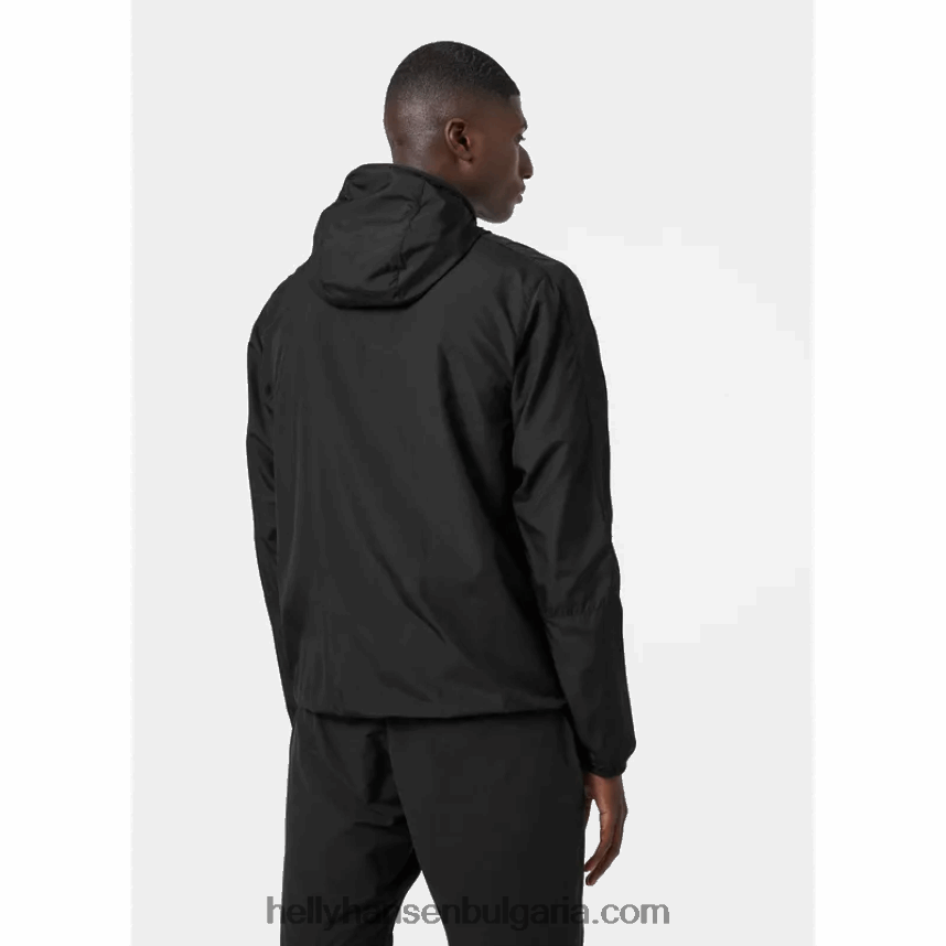 мъже мъжко леко водоустойчиво яке juell 80V22D366 черен Helly-Hansen