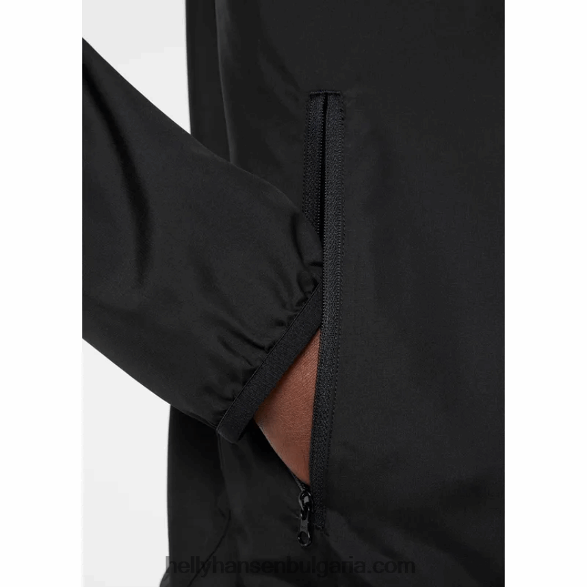 мъже мъжко леко водоустойчиво яке juell 80V22D366 черен Helly-Hansen