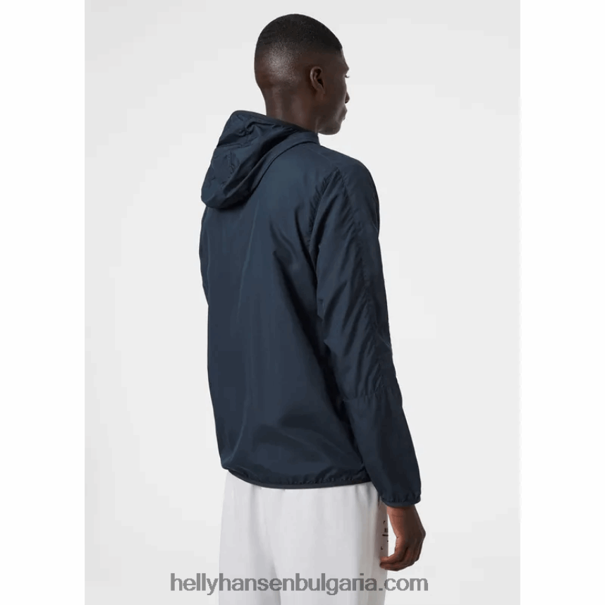 мъже мъжко леко водоустойчиво яке juell 80V22D367 военноморски флот Helly-Hansen
