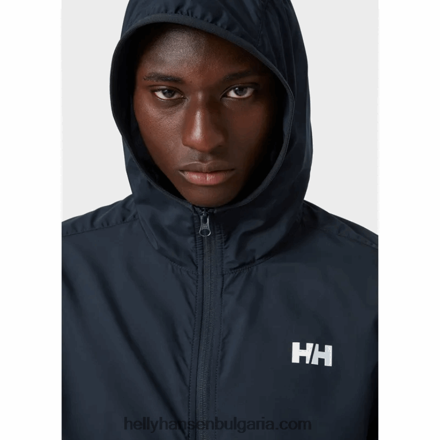 мъже мъжко леко водоустойчиво яке juell 80V22D367 военноморски флот Helly-Hansen