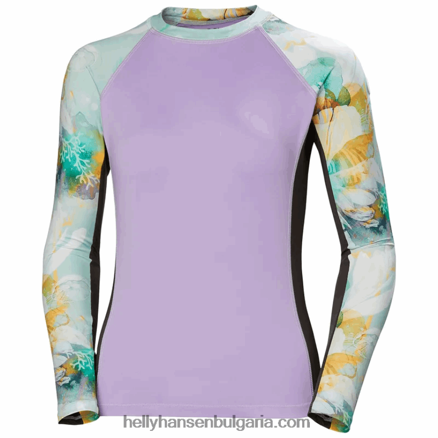 Жени дамски водни дрехи рашгард 80V22D2721 нефрит esra/морска ивица Helly-Hansen