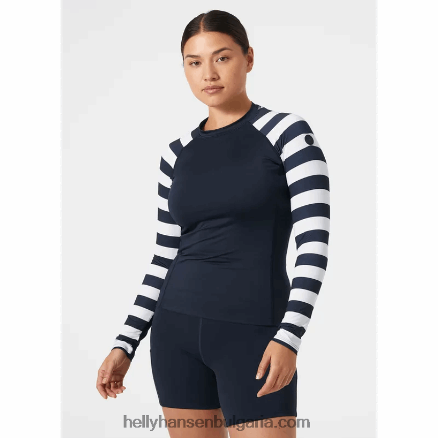 Жени дамски водни дрехи рашгард 80V22D2722 нефрит есра Helly-Hansen