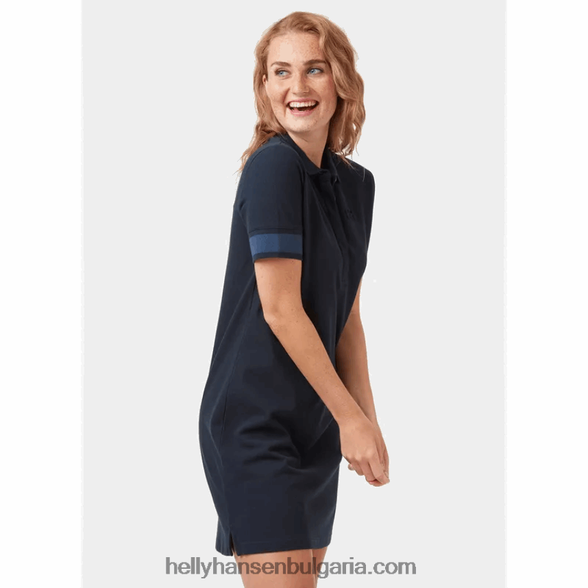 Жени дамска рокля thalia в пике 80V22D2041 розово сорбе Helly-Hansen