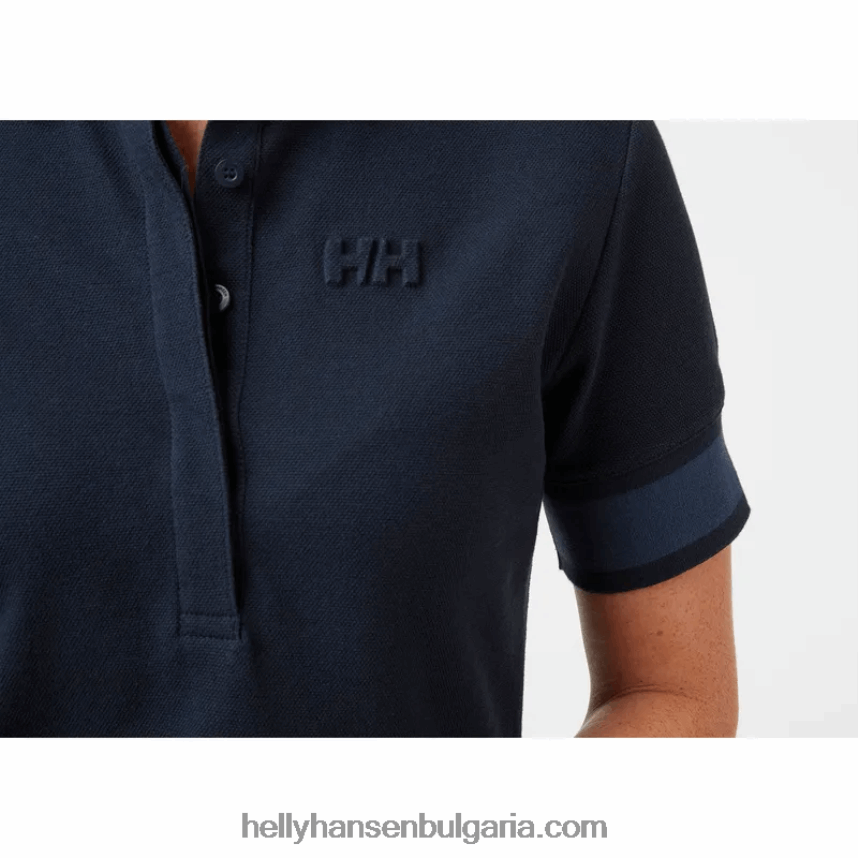 Жени дамска рокля thalia в пике 80V22D2041 розово сорбе Helly-Hansen