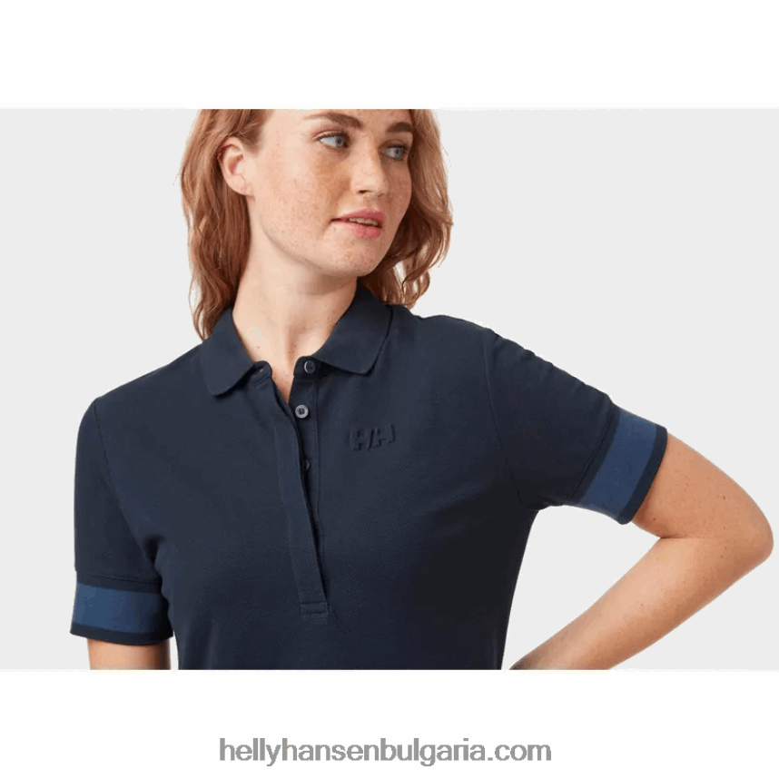 Жени дамска рокля thalia в пике 80V22D2041 розово сорбе Helly-Hansen