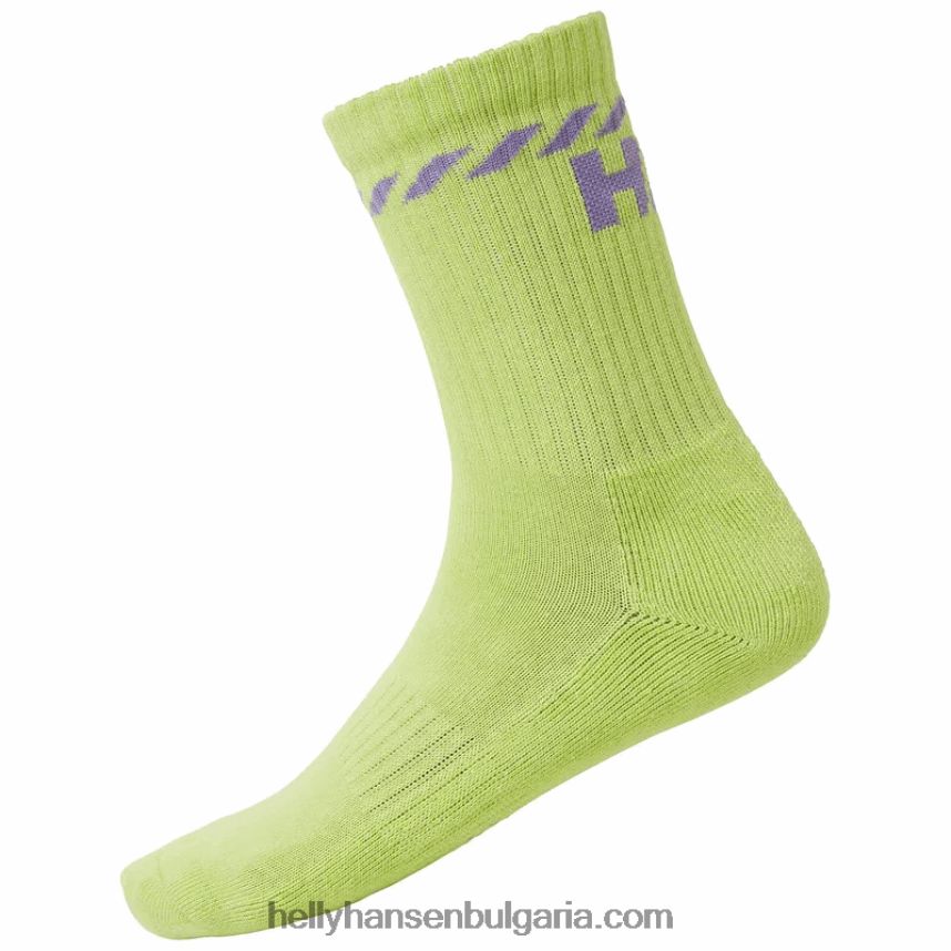 мъже унисекс памучни спортни чорапи 3 бр 80V22D1282 абанос/жад Helly-Hansen