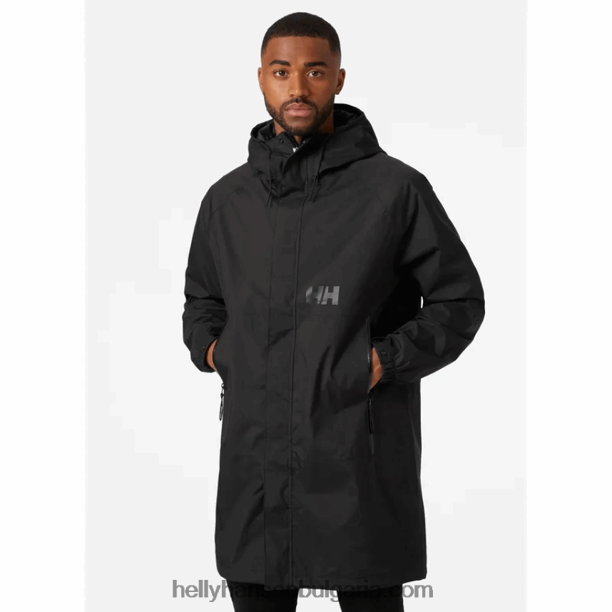 мъже мъжко активно дълго палто 80V22D273 черен Helly-Hansen