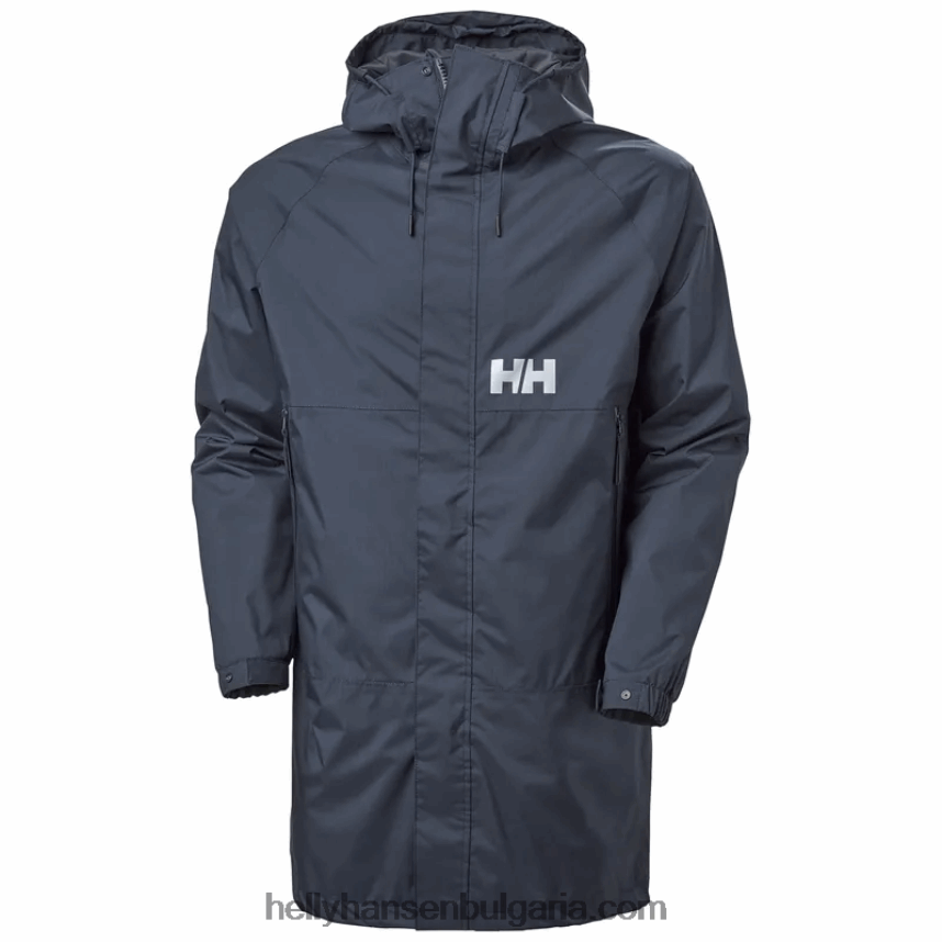 мъже мъжко активно дълго палто 80V22D274 военноморски флот Helly-Hansen