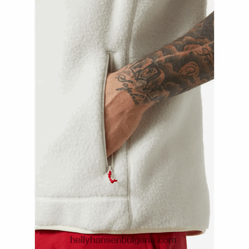 мъже унисекс панорамна поларена жилетка 80V22D300 сняг Helly-Hansen