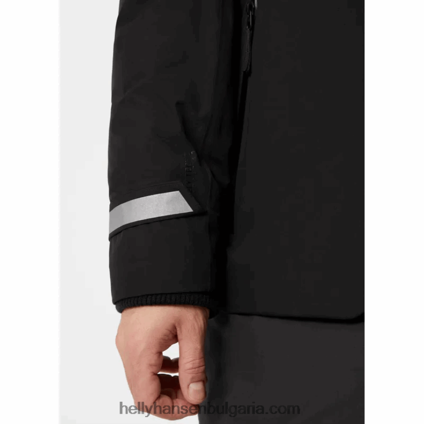 мъже мъжко градско професионално пухено палто 80V22D350 черен Helly-Hansen