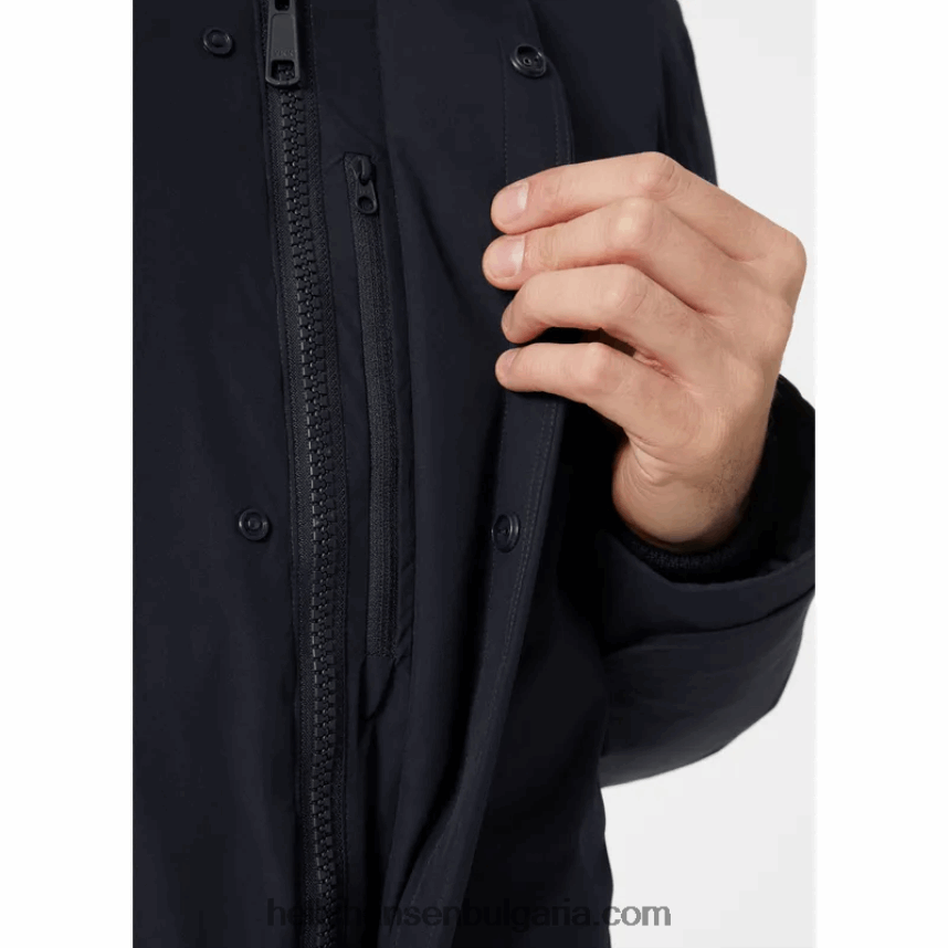 мъже мъжко градско професионално пухено палто 80V22D351 военноморски флот Helly-Hansen