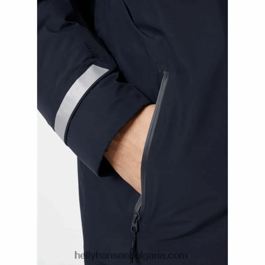 мъже мъжко градско професионално пухено палто 80V22D351 военноморски флот Helly-Hansen