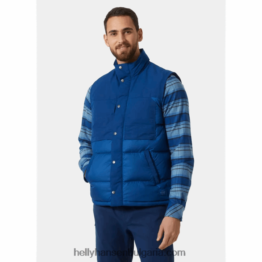 мъже мъжка пухена жилетка isfjord 80V22D304 дълбок фиорд Helly-Hansen