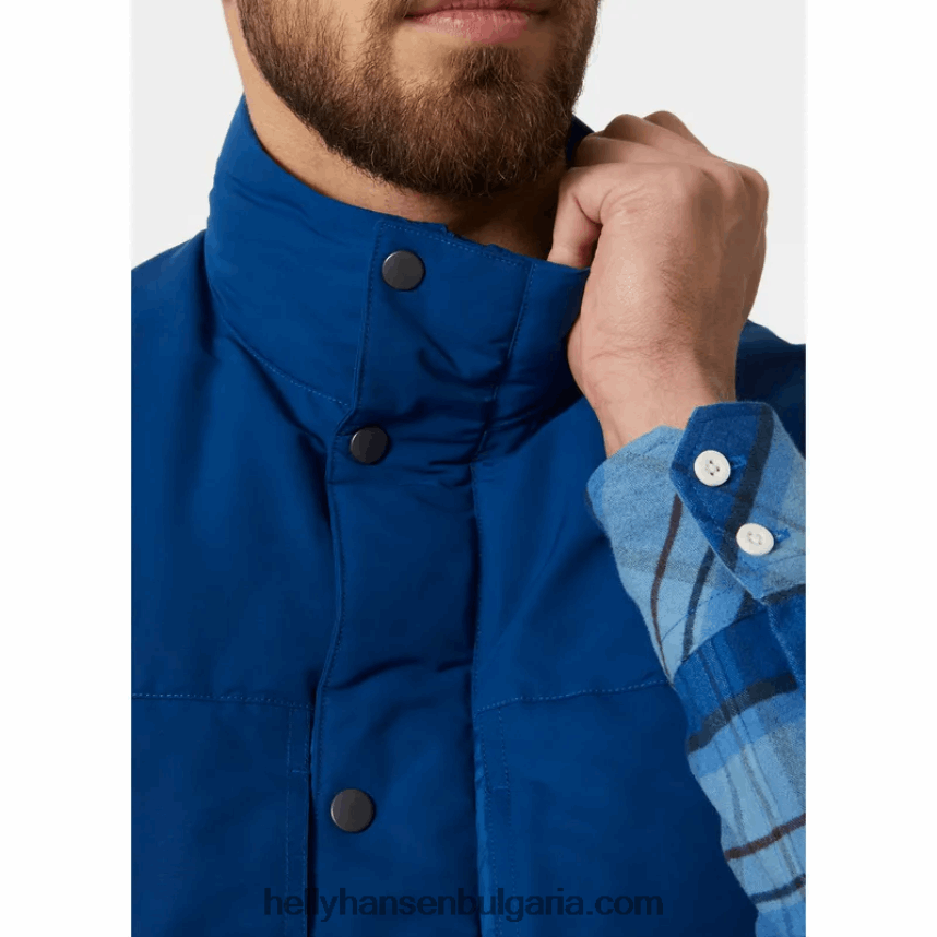 мъже мъжка пухена жилетка isfjord 80V22D304 дълбок фиорд Helly-Hansen