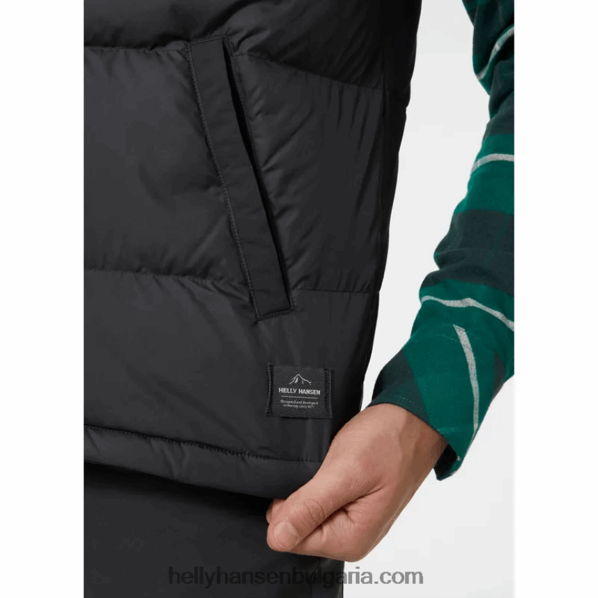 мъже мъжка пухена жилетка isfjord 80V22D305 абанос Helly-Hansen