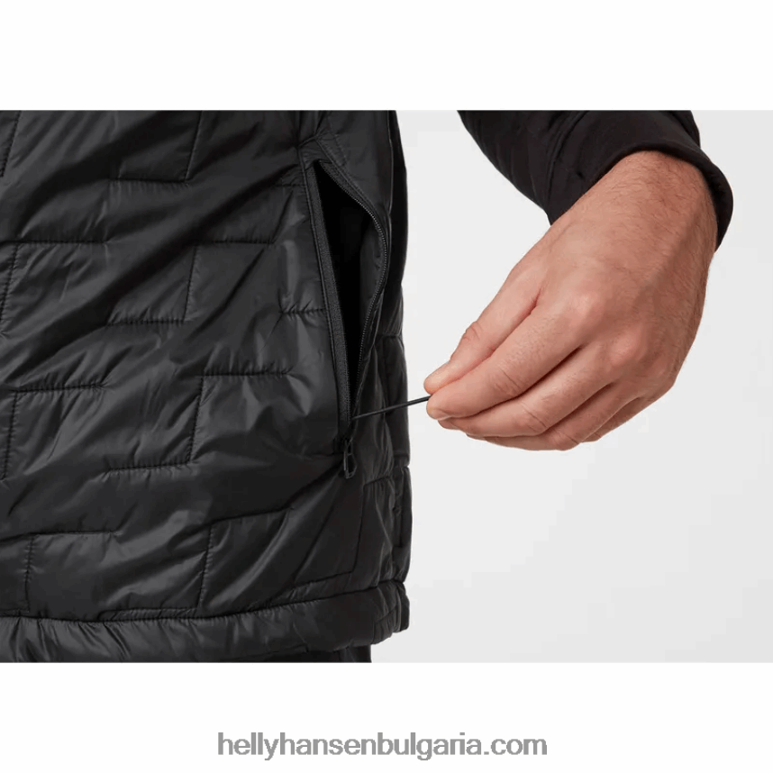мъже мъжка изолираща жилетка lifaloft 80V22D303 черен Helly-Hansen